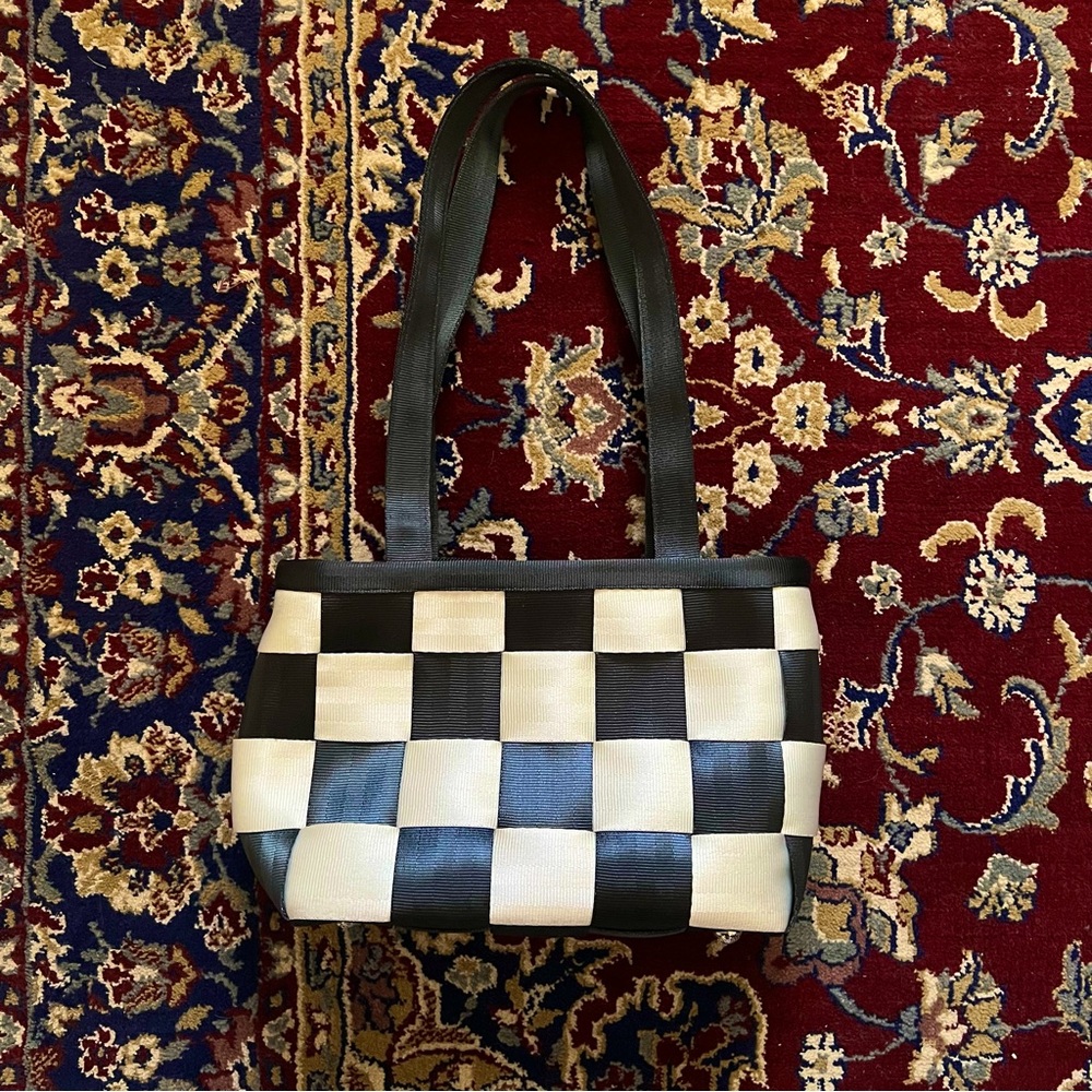 Vintage Harveys Checkerd (Seat Belt) Hand bag
